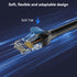 6 10ft, 250MHz 10Gbps RJ45 10/100/1000/10000 BENFEI Cat Ethernet Cable Network Cable, LAN Cable for Mbps Network