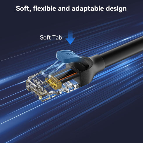 6 30 250MHz 10Gbps RJ45 10/100/1000/10000 BENFEI Cat Ethernet Cable Feet, Network Cable, LAN Cable for Mbps Network