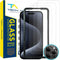 iPhone 15 Pro 6.1" Tech Armor Screen Protector - 9H Hardness, HD, Case Friendly, Ballistic Glass, 3 Pack + Bonus Lens