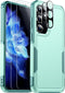Red2Fire Heavy Duty Case for Samsung Galaxy S24, Light Green, with 2Pcs Tempered Glass & Camera Protector, Military