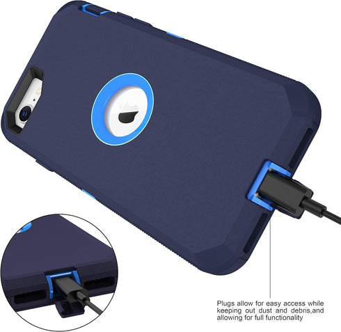 MXX Case Designed for iPhone SE 2020/SE 2022 - Heavy Duty Protective Case with Screen Protector and Belt Clip