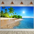 FHZON 5x3ft Tropical Seaside Backdrop for Summer Beach Hawaii Island Photography Background for Boys Girls Adults