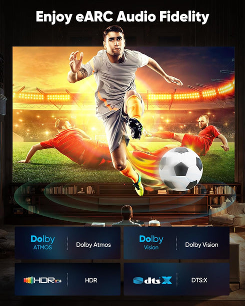 20 10K 8K 4K 2.1 48Gbps Cord-4K@120Hz 8K@60Hz, 2.2&2.3, 10 TV/PS5/HDTV/Blu-ray Highwings Long HDMI Cable FT, Ultra HD