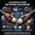 8 6ft, 40Gbps 2000MHz 26AWG Cat8 RJ45 PS5 Cat Ethernet Cable High Speed LAN Cables Shielded, Heavy Duty Outdoor Indoor