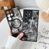 XIZYO Floral Rose Magnetic Case for Samsung Galaxy S24 Ultra - Slim TPU, Shockproof, MagSafe Compatible, Black