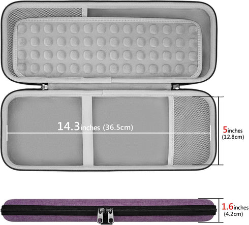 Geekria K380 Keyboard + M350 Mouse Combo Carrying Case, Protective Travel Bag for Logitech Pebble 2 Combo, Lavender
