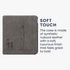kwmobile Dandelion Love Grey Cover for Kobo Libra - Stylish eReader Case