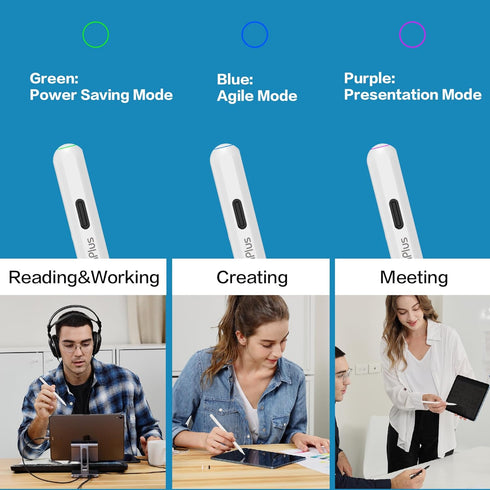 Novaplus A8 Pro iPad Stylus, Wireless & Type C Dual Charging Modes, Compatible with Notability, Procreate, up to iPad