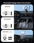 ZEEHOO Compatible with MagSafe Car Mount, Magnetic Phone Holder for Car, Non-Blocking & 360 Rotation for iPhone