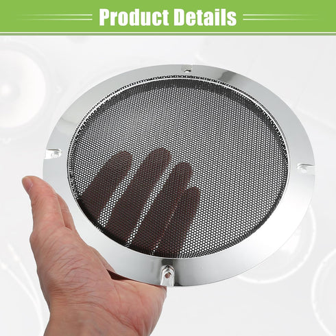 ACROPIX Universal Speaker Grills Cover Mesh for 4" and 6.5" Audio Speaker Subwoofer, Pack of 4