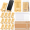 Novabright 12 Sets Employee Appreciation Gifts Bulk Bamboo Wooden Phone Stand for Desk