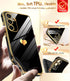 LeYi Galaxy S23 FE Case: Luxury Soft TPU, Tempered Glass Protector & Full Camera Lens Protection, Black, for Women.