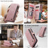 Defencase iPhone 13 Pro Max Wallet Case with RFID Blocking Card Holder, PU Leather Magnetic Snap Flip Zipper Strap