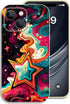 SKRYUIE Ultra-Slim Protective Case for iPhone 15, Shockproof Soft TPU and Scratch-Resistant Design - Star Colorful