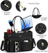 Bagstellar 15.6 inch 40oz Teacher Bags for Women, Laptop Work Tote Bag Quilted Nurse Bible Computer Shoulder Bag