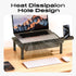3 2 Pack Computer Monitor Stand Riser with Storage, Height Adjustable Laptop Desktop Monitor Stand with Drawer, Metal