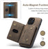 SZHAIYU 2 in 1 Detachable Back Cover Wallet Case for iPhone 13 Pro Max, Slim Leather Pocket, 6.7'' (Coffee)