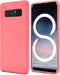 GOOSPERY Soft Feeling Jelly Case for Samsung Galaxy Note 8 (2017) - Silky Slim Bumper Cover (Flamingo)