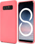 GOOSPERY Soft Feeling Jelly Case for Samsung Galaxy Note 8 (2017) - Silky Slim Bumper Cover (Flamingo)