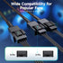 Cable Matters 2-Pack 3 Way 4 Pin PWM Fan Splitter Cable - 12 Inches / 30cm, 1x PWM-Controlled Fan with 2 Follower Fans