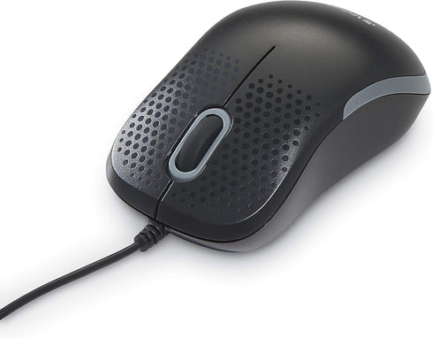 Verbatim USB Silent Corded Optical Mouse, Wired Noiseless Silent Click Computer Mouse for PC, Mac, Laptop