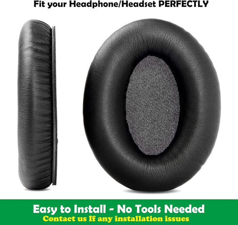 Softer Protein Leather/Memory Foam Earpads for Srhythm NC25 NC35 Headphones - Professional Replacement Cushions
