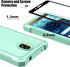 Ailiber Mint Green Nokia C100 Phone Case, Dual Layer Structure Protection with Shockproof Corners TPU Bumper
