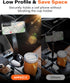 APPS2Car Cup Holder Phone Holder Mount for Car 2-in-1 Fast-Squeeze Installation Save Space Adjustable Height One-Hand Operation fits F-150 Model Y 3 Pickup MPV Van More by APPS2Car