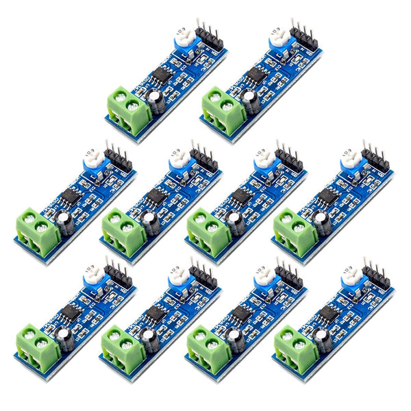 10pcs LM386 200 Times Gain Audio Power Module for Arduino EK1236, Mono Power Amplifier 5V-12V