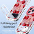 ARTSMKO 11, (11) Super Shiny Cute Red Cherry Phone Case: Fashion Mirror Bracket & Fruit Design Compatible with iPhone