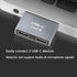 GELRHONR USB C to USB C Adapter, 10Gbps USB C Male to Dual Type-C Female Converter,65W Double Type-C Port Charger Adapter for Notebook, Tablet, Phones and More Type C Devices (USB C 1 to 2 C)