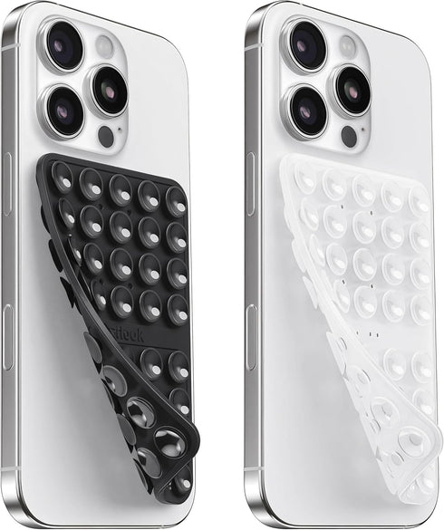 Klearlook Maximized Clarity! 2PCS Silicone Suction Cup Phone Case Mount Double Sided, Hands-Free Phone Accessories