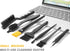 Computer PC Keyboard Laptop Electronics Camera Small Cleaning Brush Kit (Black, Set of 7) by APBFH