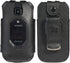 Nakedcellphone Fitted Series Case for Kyocera DuraXV Extreme, DuraXE Epic, DuraXA Equip - Black Vegan Leather