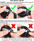 Ticwatch Pro 5 Smartwatch Bands Compatible, 24mm Leather Silicone Breathable Replacement Strap for Android Smartwatch
