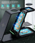 Wireless Charging Station, 3 in 1 Fast Desk Charger for iPhone 15/14/13/12/11 Pro Max, AirPods, iWatch Series