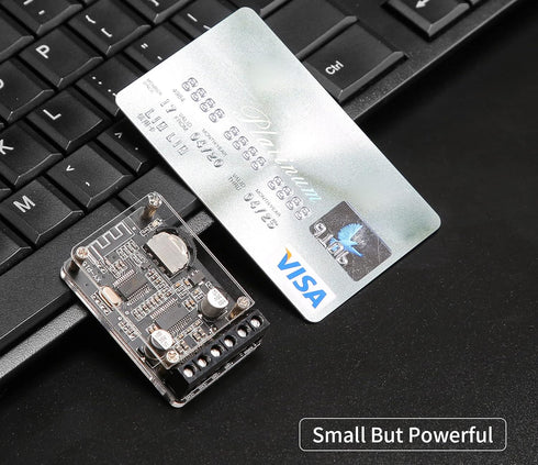 Bluetooth Power Amplifier Board 2.0, Dual Channel Stereo Wireless Mini Amp Module with Protective Shell