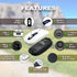 ITAWEY 3200 Wireless Mouse & Pad Combo - LCD Display, Bluetooth & USB Receiver, Tri-Mode, Rechargeable, Quiet Clicks