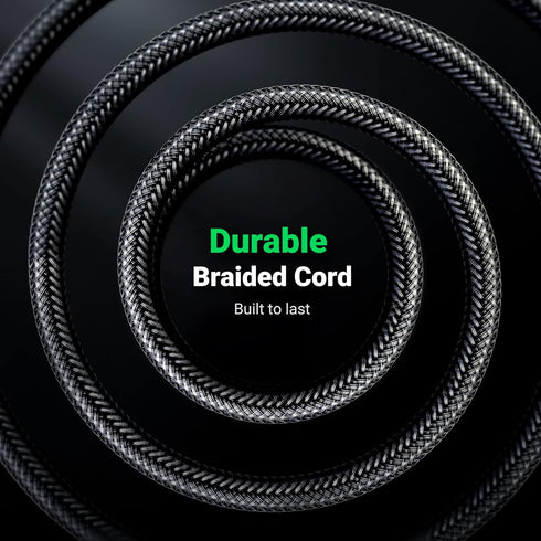 UGREEN 6.6FT 1/8 to 1/4 Stereo Cable 3.5mm TRS to 6.35mm Audio Cable for Guitar, Laptop, Home Theater