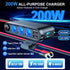 12V Car Cigarette Lighter Socket, 200W 3 Socket Plug Splitter, USB Charger Adapter, 12 Volt Power Outlet with Eyelet