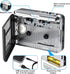 Cassette Cassette MP3 Cassette Portable Player, USB to Converter, Audio Music to Digital Converter with Headphones, No