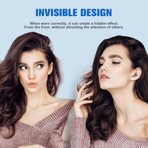 Invisible Earbuds Wireless Bluetooth, Discreet Tiny Mini Micro Earbuds for Work, Invisible Sleep Wireless Earphone,