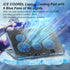 ICE COOREL Laptop Cooling Pad with 6 Fans - No Lights, Cooler for 15-17 Inches Laptops, Notebook Stand with 9 Height