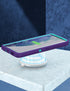 MXX Galaxy S21 Ultra Case, 3-Layer Heavy Duty Bumper Cover with Shock Protection, Dust Proof, 6.8 Inch 2021 (Purple)