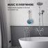 INSMY C12 IPX7 Waterproof Shower Bluetooth Speaker, Portable Small Speaker with Loud Clear Sound, Support TF Card,