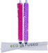 Eco-Fused Universal Bling Stylus Pens - 2 Long Gem Covered Stylus Pens Compatible with All Capacitive Touchscreen Devices (All iPhone, iPad, Android Phones and Tablets) / Microfiber Cleaning Cloth