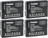 Kastar 4-Pack DMW-BCG10 Battery Replacement for Panasonic Lumix DMC-ZX1, ZX3, 3D1, TZ6, TZ7, TZ8, TZ9, TZ10, TZ18