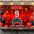 Level 9 Unlocked Backdrop Banner Decorations for Video Game Happy 9th Birthday for Boys Kids