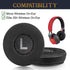 SOULWIT 70mm Earpads Replacement for Jabra Move/Elite 25h Wireless On-Ear Headphones, Ear Pads Cushions with High-Density Noise Isolation Foam - Move CG Black