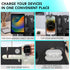 Black Nightstand Organizer for Dad - Best Birthday Gifts for Men to Organize Cellphone, Watch, Sunglasses & Accessories